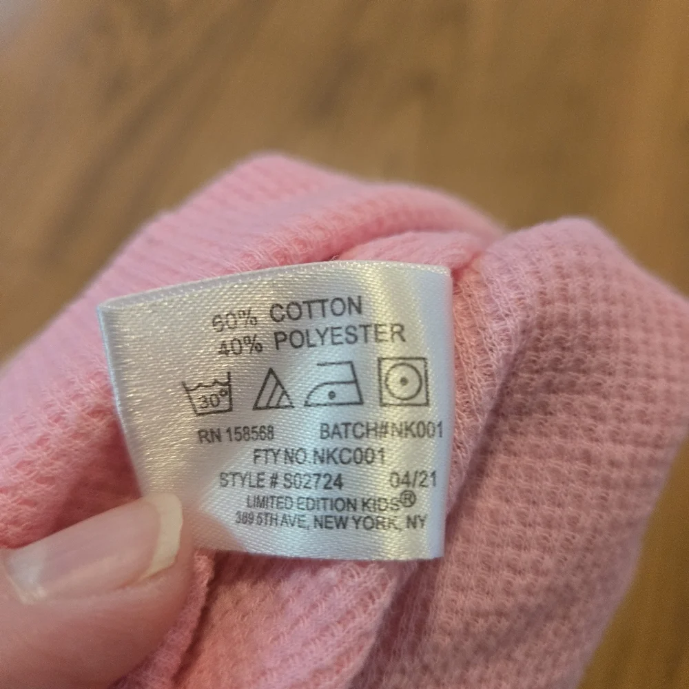 Sterling Baby Pink Hat Its A Girl Beanie Infant Newborn Cotton Blend Waffle Knit